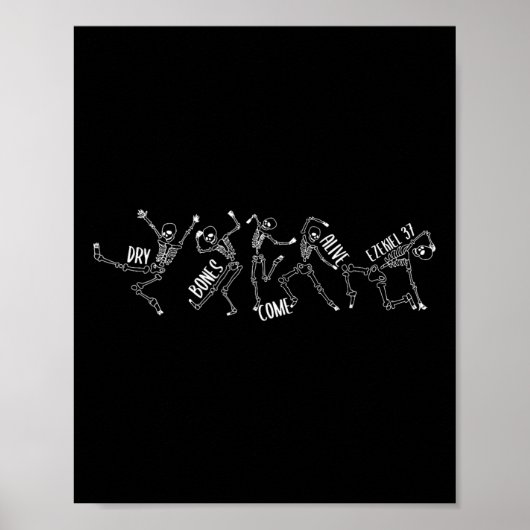 ボーンズ来アライブEzekiel 37ハロウィンSkeleton Sku ポスター (正面)