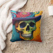 ボーンズ鮮やか クッション (ブランケット)