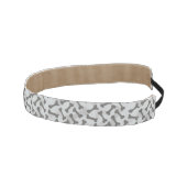 ボーンテクスチャパターングレースケール アスレチックヘッドバンド (右)