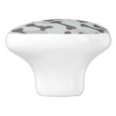 ボーンテクスチャパターングレースケール セラミックノブ (側面)