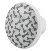 ボーンテクスチャパターングレースケール セラミックノブ (右)