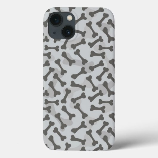 ボーンテクスチャパターングレースケール Case-Mate iPhoneケース (裏面)