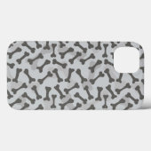 ボーンテクスチャパターングレースケール Case-Mate iPhoneケース (裏面 (横))