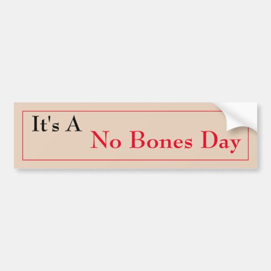 ボーンデーなし バンパーステッカー (正面)