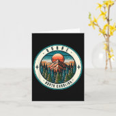 ボーンノースカロライナ州スキースノーボードファミリーター カード (黄色い花)