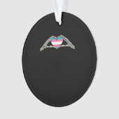 ボーンハンズハートトランスジェンダーゴシック オーナメント (正面)