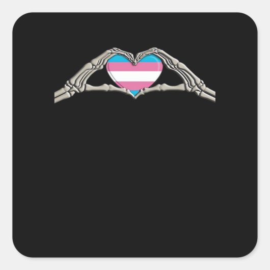 ボーンハンズハートトランスジェンダーゴシック スクエアシール (正面)