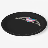 ボーンハンズハートトランスジェンダーゴシック ペーパープレート (アングル)