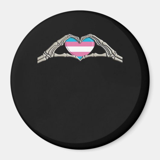 ボーンハンズハートトランスジェンダーゴシック マグネット (正面)