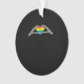 ボーンハンドハートアクティブ オーナメント (正面)