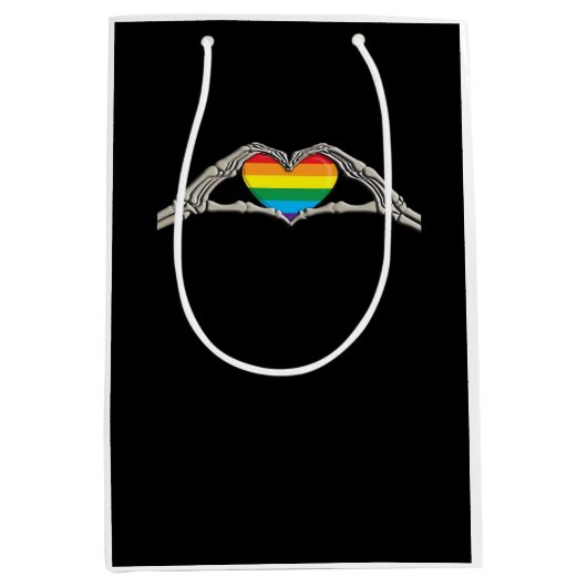 ボーンハンドハートアクティブ ミディアムペーパーバッグ (正面)