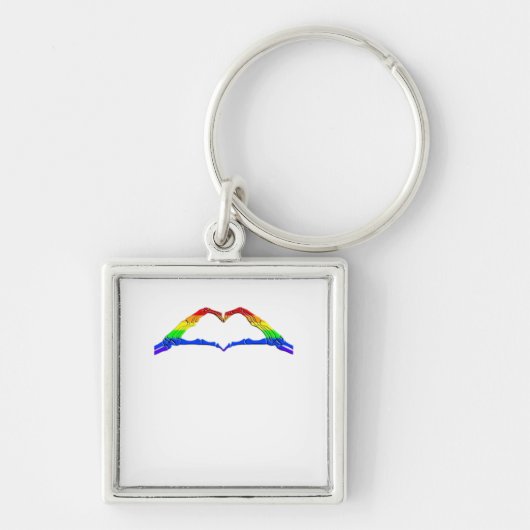 ボーンハンドハートクラシック キーホルダー (正面)