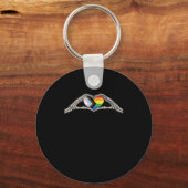 ボーンハンドハートプライドの進行状況 キーホルダー (正面)