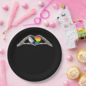 ボーンハンドハートプライドの進行状況 ペーパープレート (パーティー)