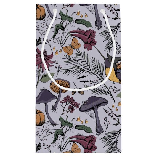 ボーンハ不気味ロウィーンハミングバードガーデン スモールペーパーバッグ (裏面)