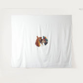 ボーンバッカニエおもしろい – 海賊スカル タペストリー (正面(横))