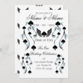 ボーンファイドブラックスペードタトゥースタイルサンダー_コーブ 招待状 (正面/裏面)