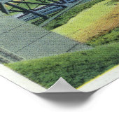 ボーンブリッジオーバーケープコッドキャナルビュー ポスター (角)