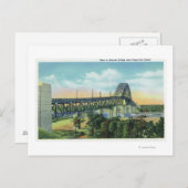 ボーンブリッジオーバーケープコッドキャナルビュー ポストカード (正面/裏面)