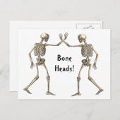 ボーンヘッドスケルトンのはがき ポストカード (正面/裏面)