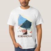 ボーンホルム島ヴァイキング地図 Tシャツ (正面)