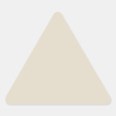 ボーンホワイト三角形ステッカー 三角形シール (正面)