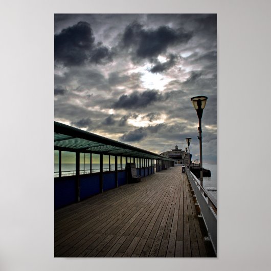 ボーンマス桟橋ドーセットイングランド ポスター (正面)