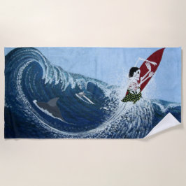 ボーンヤードサーファーダナポイント ビーチタオル