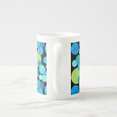 ボーン中国マグカップ、ブルームーンパターン ボーンチャイナマグカップ (裏面)