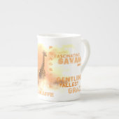 ボーン中国ユニークジラフェスマグ ボーンチャイナマグカップ (正面右)