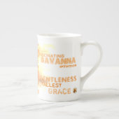 ボーン中国ユニークジラフェスマグ ボーンチャイナマグカップ (右)