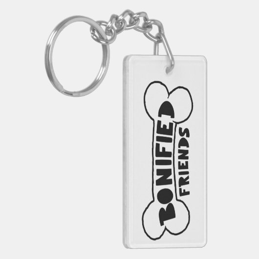 ボーン化フレンズドッグロイヤリティ引用文ウェス最高のティ キーホルダー (正面左)