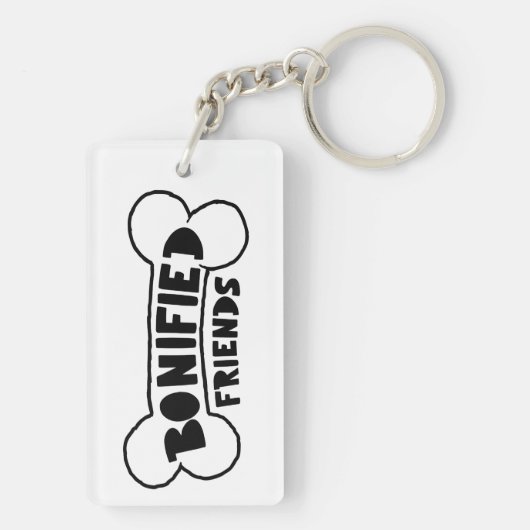 ボーン化フレンズドッグロイヤリティ引用文ウェス最高のティ キーホルダー (裏面)