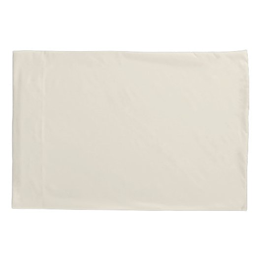 ボーン – クリーム – オフ無地のホワイトカラー036-89-06 枕カバー (裏面)