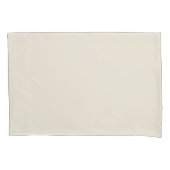 ボーン – クリーム – オフ無地のホワイトカラー036-89-06 枕カバー (正面)