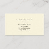 ボーヴィンテージフローラ植物名刺 名刺 (裏面)