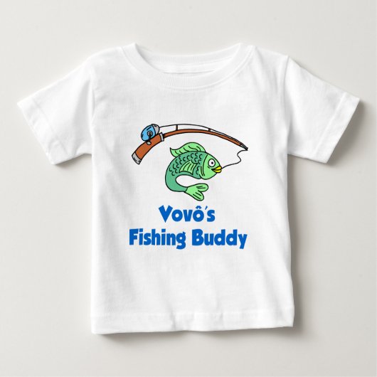 ボーヴォ魚釣りバディ ベビーTシャツ (正面)