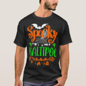 ボー不気味パンプキンハロウィーンマルティポギフティデア Tシャツ (正面)