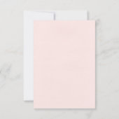 ボー予測できなド手書き結婚の 出欠カード (裏面)