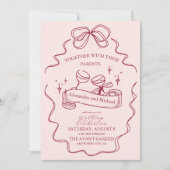 ボー予測できなド手書き結婚の 招待状 (正面)