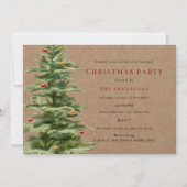 ボー伝統的ブルツリークリスマスパーティー 招待状 (正面)