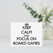 ボー保ド・ゲームに集中 ポストカード (スタンド正面)