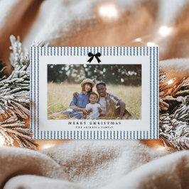 ボー名門私立校風のインディゴストライプフォト シーズンカード