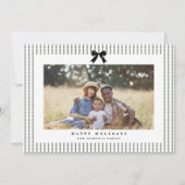 ボー名門私立校風のパインストライプ写真 シーズンカード (正面)