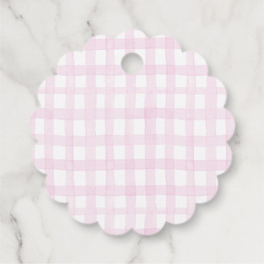 ボー名門私立校風のパーソナライズされたラベル フェイバータグ (裏面)