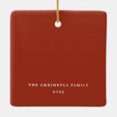 ボー名門私立校風のムクリムゾンフォト セラミックオーナメント (裏面)