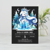 ボー威厳のあるープリンセス誕生日 招待状 (スタンド正面)