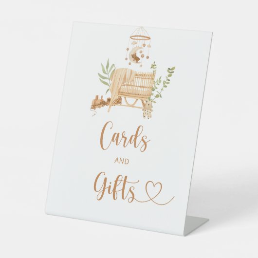 ボー子供部屋カードとギフト 台座サイン (正面)