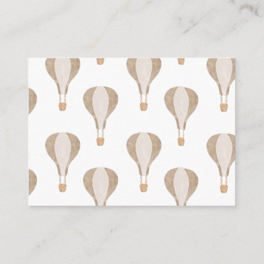 ボー子供部屋ベビーシャワーベビー本 エンクロージャーカード (裏面)