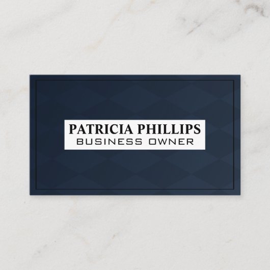 ボー市松模様にドの背景 名刺 (正面)